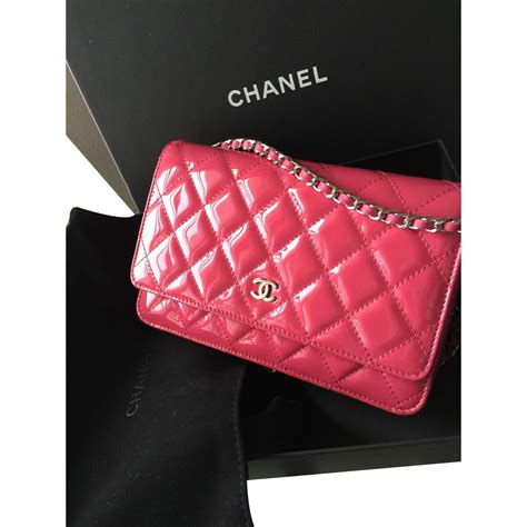 chanel hot pink wallet on chain|chanel wallet on chain classic.